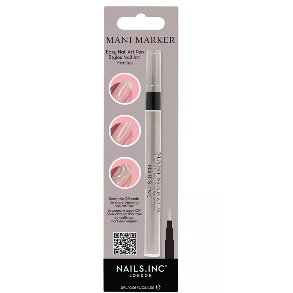 NEW Nails INC Star Silver MANI MARKER Marker Gray Nail Polish Decoration Pen